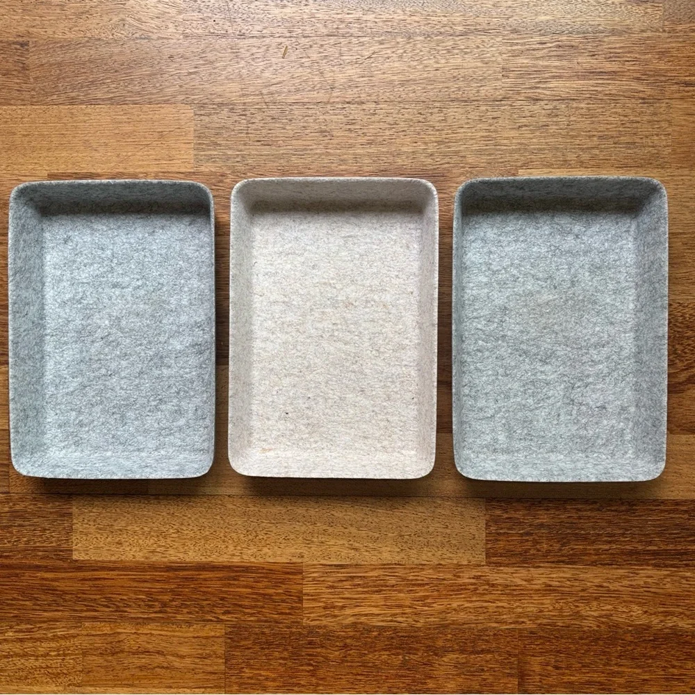 Felt Drawer Tray Organizer - Set Of 3 - NEW